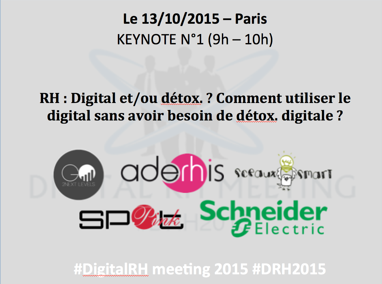 Congrès Digital RH Paris 2016 Keynote n°1