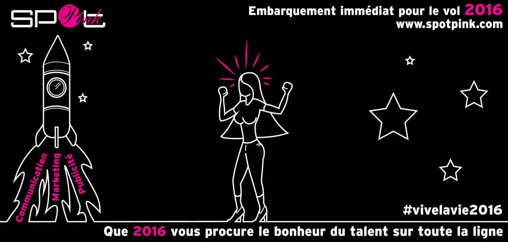 Carte de voeux 2016 de SpotPink